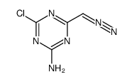 4-chloro-6-diazomethyl-[1,3,5]triazin-2-ylamine Structure