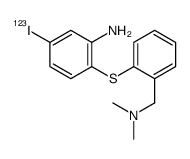 2-[2-[(dimethylamino)methyl]phenyl]sulfanyl-5-iodanylaniline Structure