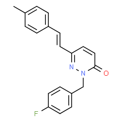 2-(4-FLUOROBENZYL)-6-(4-METHYLSTYRYL)-3(2H)-PYRIDAZINONE结构式