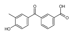 3-(4-hydroxy-3-methylbenzoyl)benzoic acid Structure