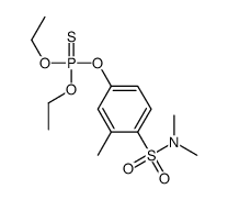 4-diethoxyphosphinothioyloxy-N,N,2-trimethylbenzenesulfonamide结构式