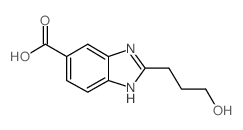 2-(3-HYDROXY-PROPYL)-1H-BENZOIMIDAZOLE-5-CARBOXYLIC ACID结构式