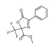 5-oxo-4-phenyl-2-trifluoromethyl-2,5-dihydro-oxazole-2-carboxylic acid methyl ester Structure