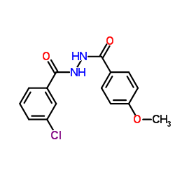 3-Chloro-N'-(4-methoxybenzoyl)benzohydrazide结构式