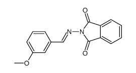 1H-Isoindole-1,3(2H)-dione, 2-(((3-methoxyphenyl)methylene)amino)- Structure