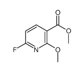 3-Pyridinecarboxylicacid,6-fluoro-2-methoxy-,methylester(9CI)结构式