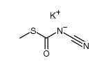 S-methyl N-cyanothiocarbamate potassium salt Structure