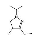 2-Pyrazoline,3-ethyl-1-isopropyl-4-methyl- (8CI) structure