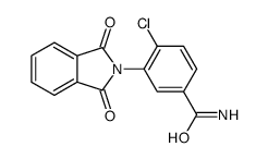 4-Chloro-3-(1,3-dioxo-1,3-dihydro-2H-isoindol-2-yl)benzamide结构式