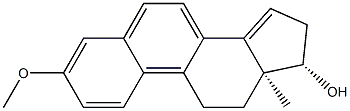 3-Methoxy-1,3,5(10),6,8,14-estrahexen-17β-ol structure