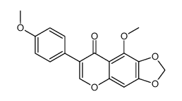 4',5-dimethoxy-6,7-methylenedioxyisoflavone结构式