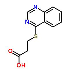 3-(QUINAZOLIN-4-YLTHIO)PROPANOIC ACID structure