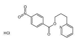3-pyridin-2-ylpropyl 4-nitrobenzoate,hydrochloride Structure