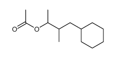 acetic acid-(3-cyclohexyl-1,2-dimethyl-propyl ester) Structure