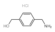 (4-(AMINOMETHYL)PHENYL)METHANOL HYDROCHLORIDE Structure