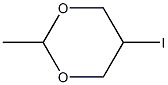 5β-Iodo-2α-methyl-1,3-dioxane结构式