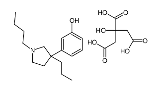 Phenol, 3-(1-butyl-3-propyl-3-pyrrolidinyl)-, citrate picture
