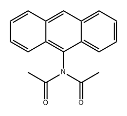 Acetamide, N-acetyl-N-9-anthracenyl- Structure