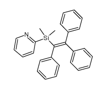 1-dimethyl(2-pyridyl)silyl-1,2,3-triphenylethene结构式