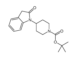 tert-Butyl 4-(2-oxoindolin-1-yl)piperidine-1-carboxylate Structure