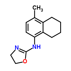 N-(4-Methyl-5,6,7,8-tetrahydro-1-naphthalenyl)-4,5-dihydro-1,3-oxazol-2-amine结构式