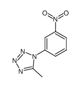 5-methyl-1-(3-nitrophenyl)tetrazole结构式