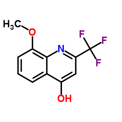 8-Methoxy-2-(trifluoromethyl)-4-quinolinol Structure