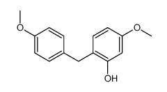 5-methoxy-2-[(4-methoxyphenyl)methyl]phenol结构式
