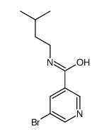 5-溴-n-(3-甲基丁基)-3-吡啶羧酰胺结构式