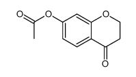 7-acetoxy-chroman-4-one结构式