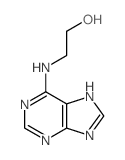 Ethanol,2-(9H-purin-6-ylamino)- Structure