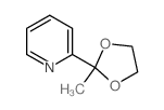 Pyridine,2-(2-methyl-1,3-dioxolan-2-yl)- structure