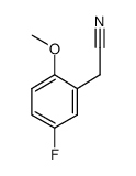 2-(5-fluoro-2-methoxyphenyl)acetonitrile Structure