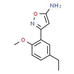 5-Isoxazolamine,3-(5-ethyl-2-methoxyphenyl)-(9CI)结构式