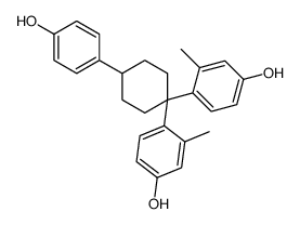 4-[1-(4-hydroxy-2-methylphenyl)-4-(4-hydroxyphenyl)cyclohexyl]-3-methylphenol Structure