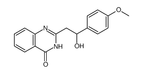 2-(2-hydroxy-2-(4-methoxyphenyl)ethyl)quinazolin-4(3H)-one结构式