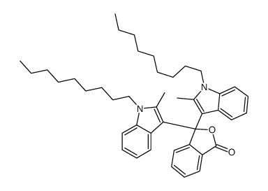 3,3-bis(2-methyl-1-nonylindol-3-yl)-2-benzofuran-1-one结构式
