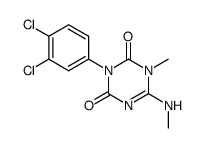 3-(3,4-dichloro-phenyl)-1-methyl-6-methylamino-1H-[1,3,5]triazine-2,4-dione Structure