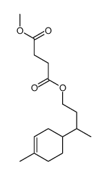 1-O-methyl 4-O-[3-(4-methylcyclohex-3-en-1-yl)butyl] butanedioate Structure