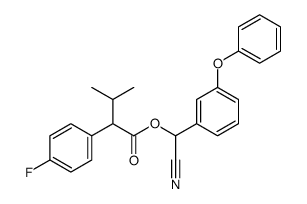[cyano-(3-phenoxyphenyl)methyl] 2-(4-fluorophenyl)-3-methylbutanoate结构式