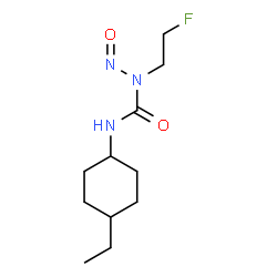 3-(4β-Ethylcyclohexan-1α-yl)-1-(2-fluoroethyl)-1-nitrosourea结构式