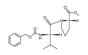 N-[(Phenylmethoxy)carbonyl]-L-valyl-L-proline methyl ester结构式