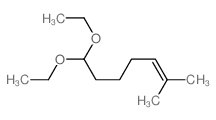 7,7-diethoxy-2-methyl-hept-2-ene structure