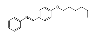 1-(4-hexoxyphenyl)-N-phenyl-methanimine Structure