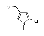 1H-Pyrazole,5-chloro-3-(chloromethyl)-1-methyl-(9CI) picture