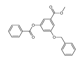 Methyl-3-benzoyloxy-5-benzyloxybenzoat Structure