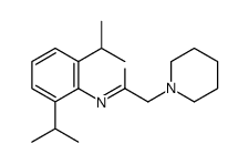 N-[2,6-di(propan-2-yl)phenyl]-2-piperidin-1-ylacetamide结构式