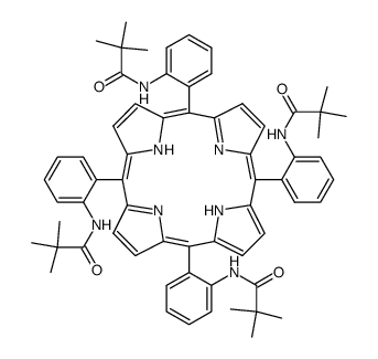 meso-α,α,α-tris(o-pivalamidophenyl)-β-(o-pivalamidophenyl)porphyrin Structure