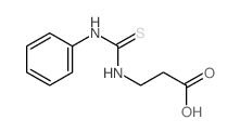 3-(phenylthiocarbamoylamino)propanoic acid结构式