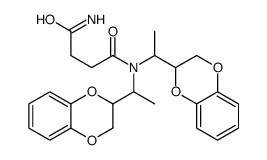 N',N'-bis[1-(2,3-dihydro-1,4-benzodioxin-3-yl)ethyl]butanediamide Structure
